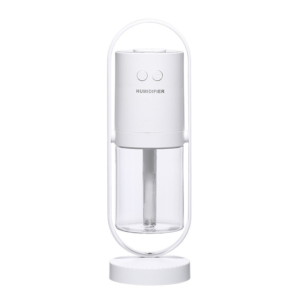 USB Air Humidifie_Ultrasonic Mist Maker with Night Light Projection for Home and Office