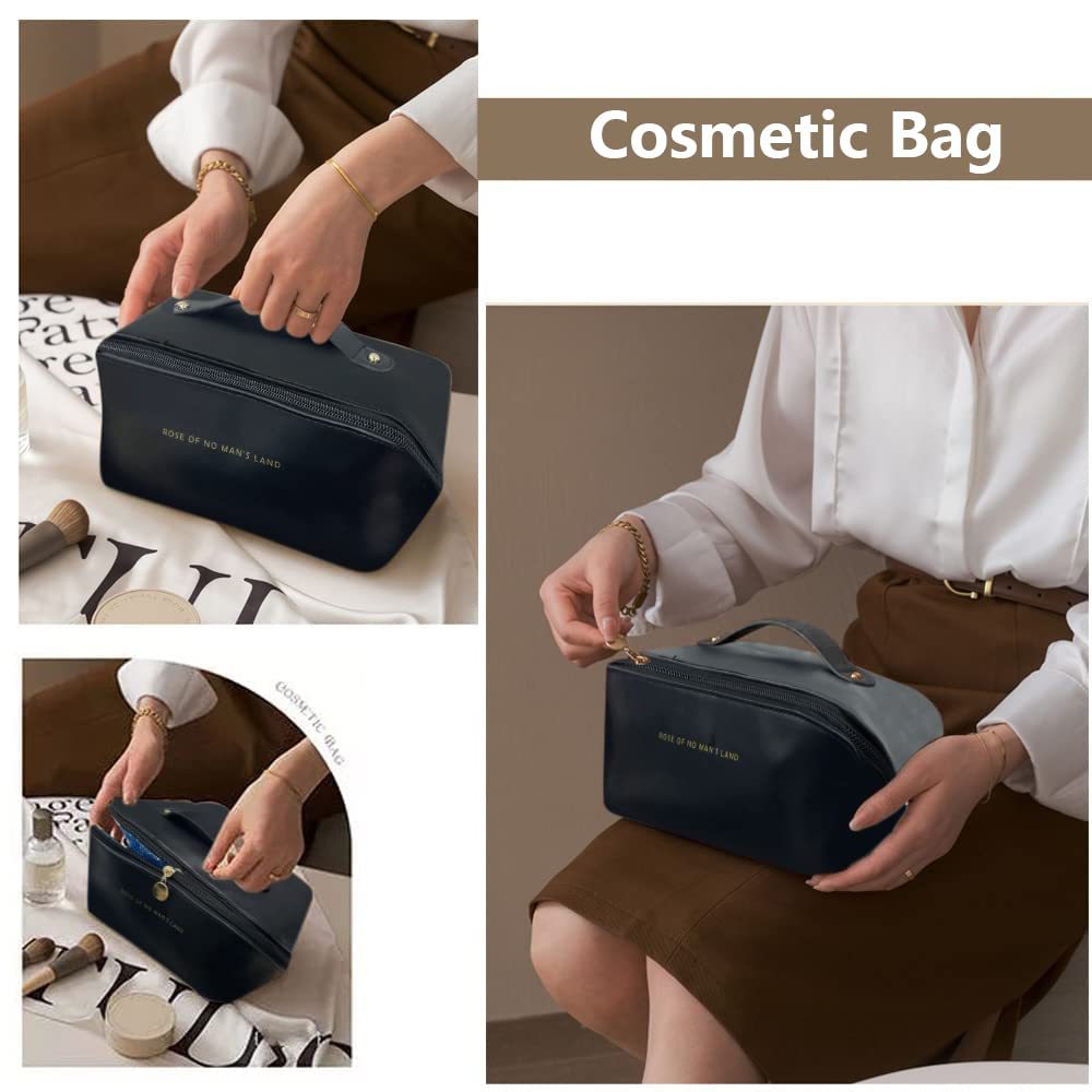 Ultimate Travel Cosmetic Bag: Spacious & Stylish Organizer for Makeup and Toiletries!