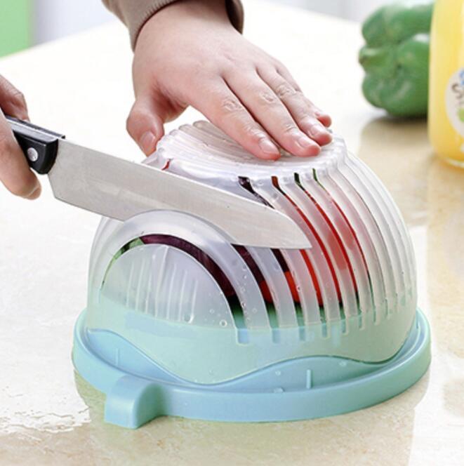 Instant Salad Magic: Creative Cutter for Perfectly Chopped Fruits & Veggies