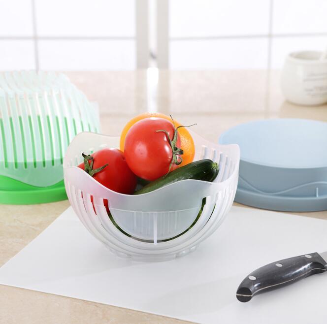 Instant Salad Magic: Creative Cutter for Perfectly Chopped Fruits & Veggies