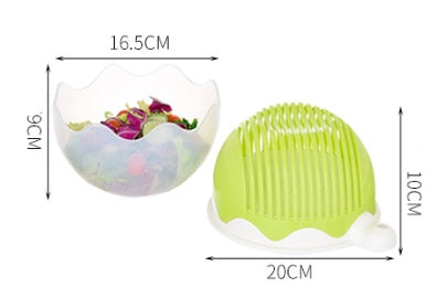 Instant Salad Magic: Creative Cutter for Perfectly Chopped Fruits & Veggies