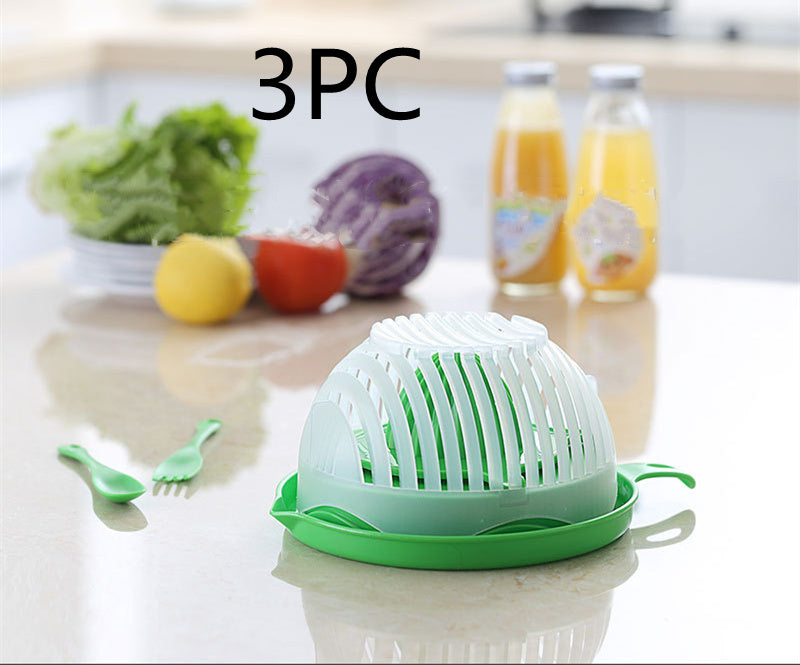 Instant Salad Magic: Creative Cutter for Perfectly Chopped Fruits & Veggies