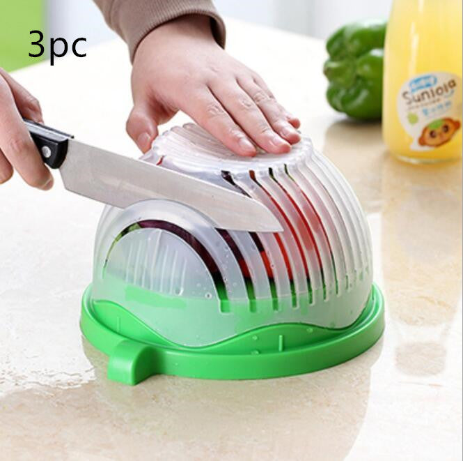 Instant Salad Magic: Creative Cutter for Perfectly Chopped Fruits & Veggies