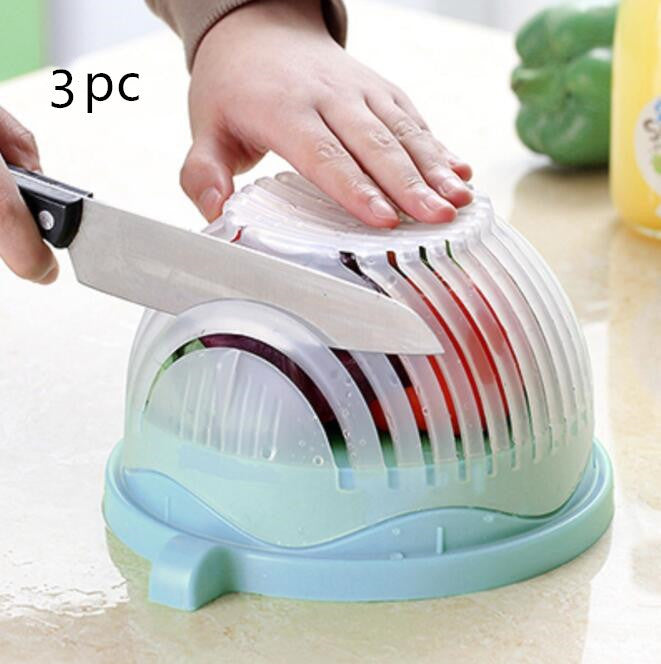 Instant Salad Magic: Creative Cutter for Perfectly Chopped Fruits & Veggies