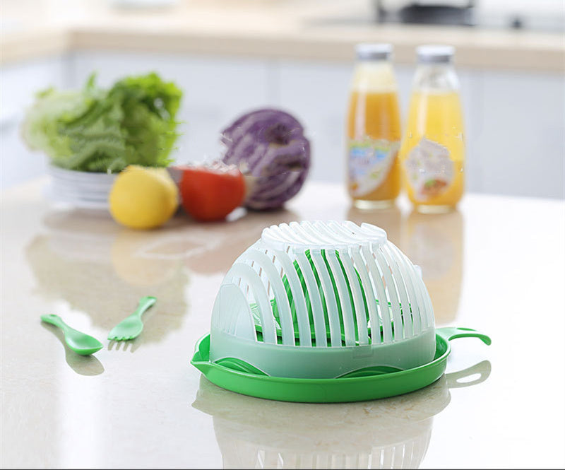 Instant Salad Magic: Creative Cutter for Perfectly Chopped Fruits & Veggies